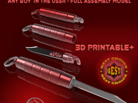 Craft składany przenośny scyzoryk z ZSRR Model 3D