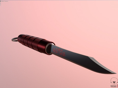 Craft folding portable penknife knife from USSR 3D Model