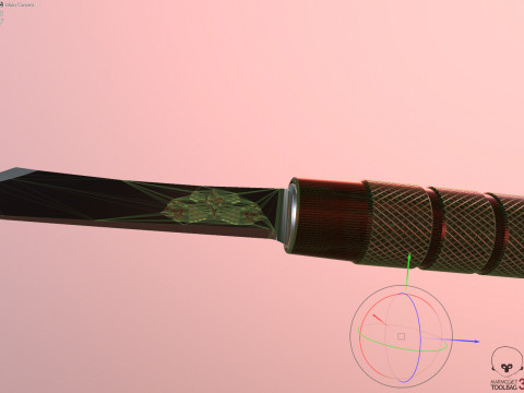 Craft folding portable penknife knife from USSR 3D Model