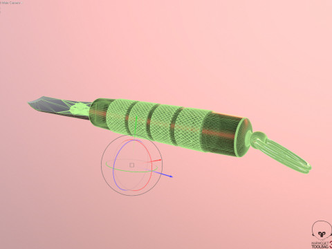 Craft folding portable penknife knife from USSR 3D Model