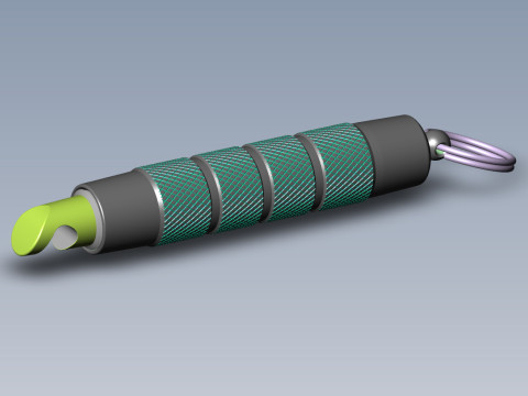 Craft folding portable penknife knife from USSR 3D Model