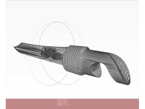 Craft folding portable penknife knife from USSR 3D Model