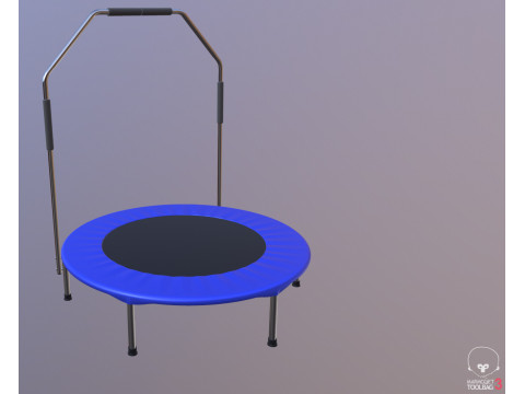 Trampoline for fitness and fun Model 3D