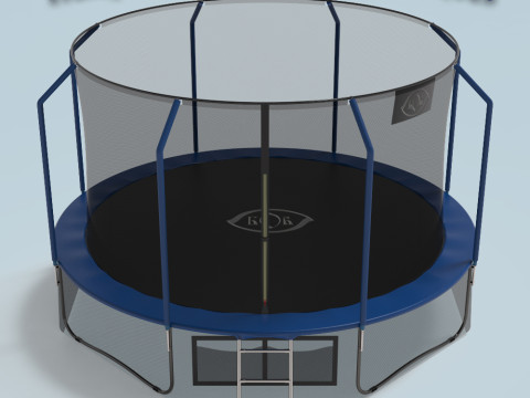 Trampoline with a pocket for shoes 3D Model