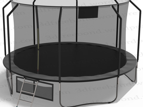 Trampoline with a pocket for shoes Modelo 3D