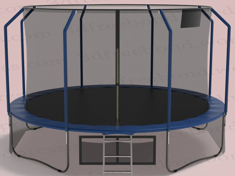 Trampoline with a pocket for shoes Modelo 3D