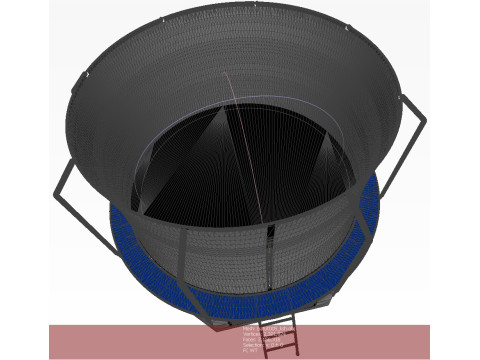 Trampoline with a pocket for shoes Modelo 3D