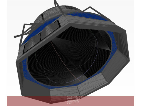 Trampoline with a pocket for shoes Modelo 3D