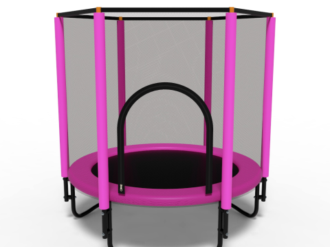 Trampoline for fitness and fun 150x150 3D Model
