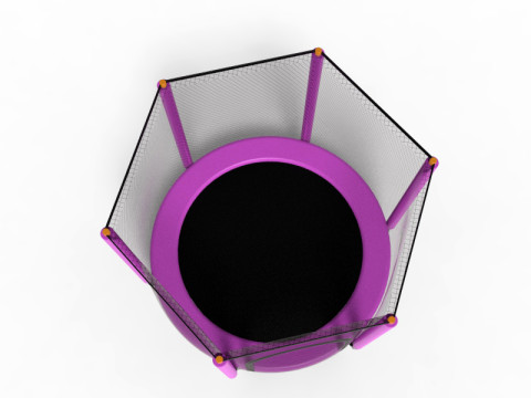 Trampoline for fitness and fun 150x150 Model 3D