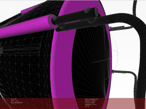 Trampoline for fitness and fun 150x150 Model 3D