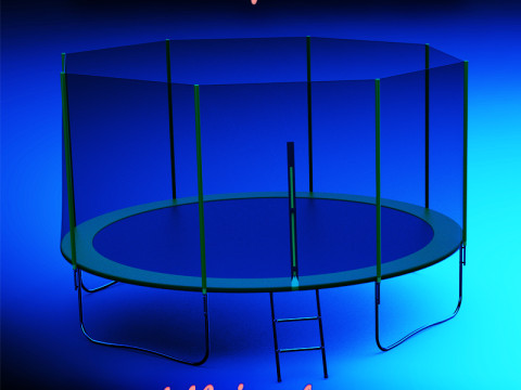 Trampoline for outdoor classes 3D मॉडल