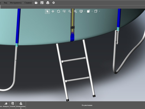 Trampoline for outdoor classes Modelo 3D