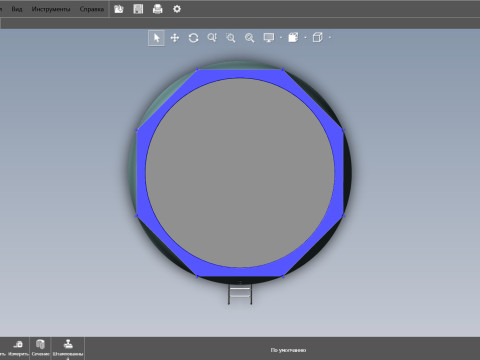 Trampoline for outdoor classes Modelo 3D