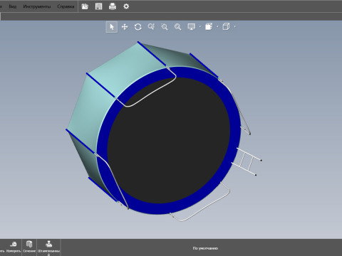 Trampoline for outdoor classes Modelo 3D