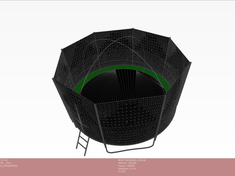 Trampoline for outdoor classes Modelo 3D