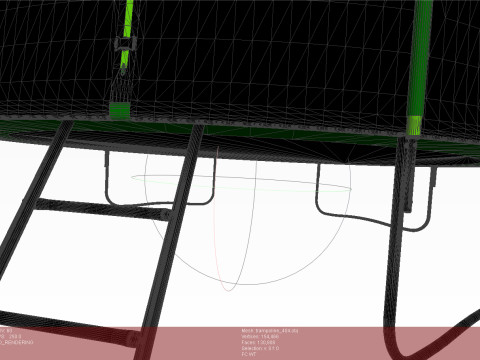 Trampoline for outdoor classes Modelo 3D