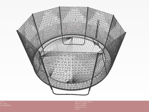 Trampoline for outdoor classes Modelo 3D