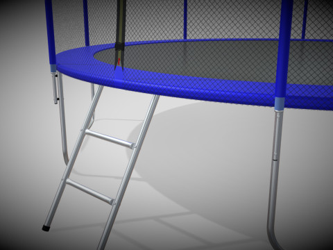 Trampoline for outdoor classes 3D Модель