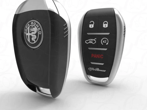 Car key ALFA ROMEO Giulia Stelvio 3D Model