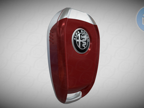 Car key ALFA ROMEO Giulia Stelvio Model 3D