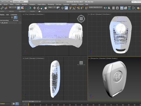 Car key ALFA ROMEO Giulia Stelvio Model 3D