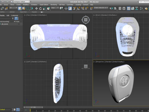 Car key ALFA ROMEO Giulia Stelvio 3D Model