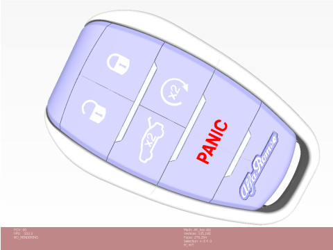 Car key ALFA ROMEO Giulia Stelvio Model 3D