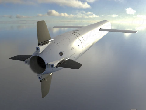 Kalibr 3M 14 cruise missile of Russian Navy Detailed tech model 3D Model
