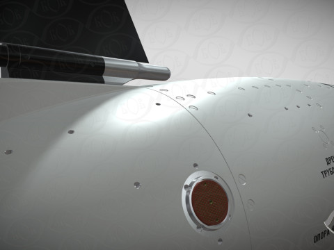 Kalibr 3M 14 cruise missile of Russian Navy Detailed tech model 3D Модель