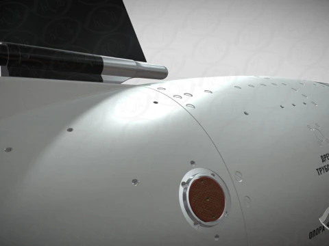 Kalibr 3M 14 cruise missile of Russian Navy Detailed tech model 3D Model
