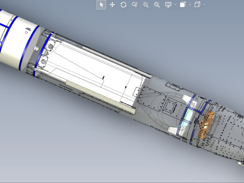 Kalibr 3M 14 cruise missile of Russian Navy Detailed tech model 3D Модель