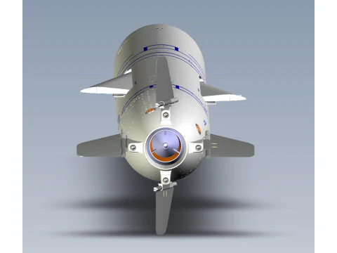 Kalibr 3M 14 cruise missile of Russian Navy Detailed tech model 3D Model