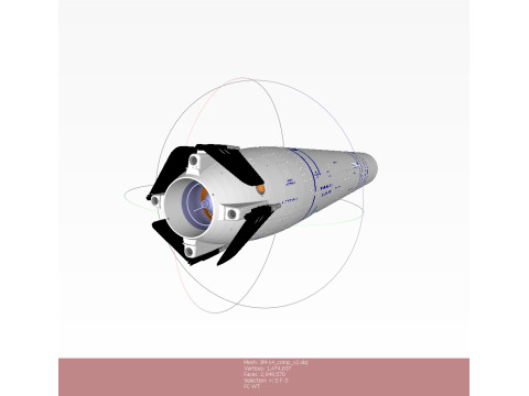 Kalibr 3M 14 cruise missile of Russian Navy Detailed tech model 3D Модель