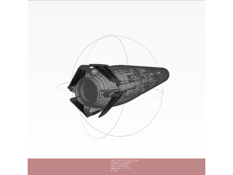 Kalibr 3M 14 cruise missile of Russian Navy Detailed tech model 3D Модель