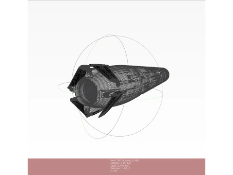 Kalibr 3M 14 cruise missile of Russian Navy Detailed tech model 3D Model