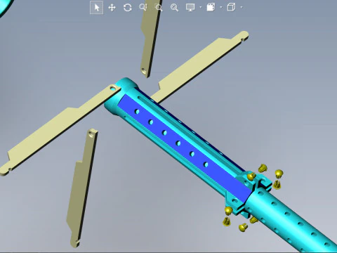 Grenade PG-7V for grenade launcher RPG 7 printable moulage 3D Model