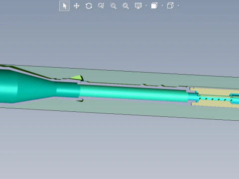 Grenade PG-7V for grenade launcher RPG 7 printable moulage 3D Model