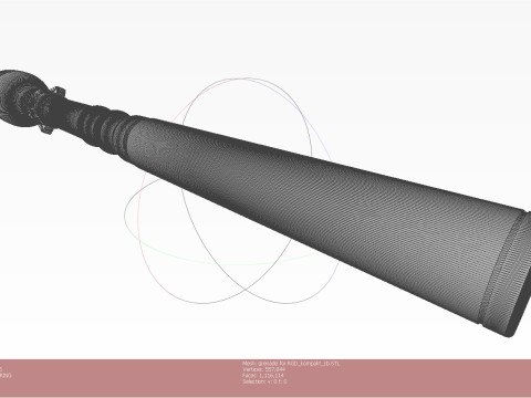 Grenade PG-7V for grenade launcher RPG 7 printable moulage Modelo 3D
