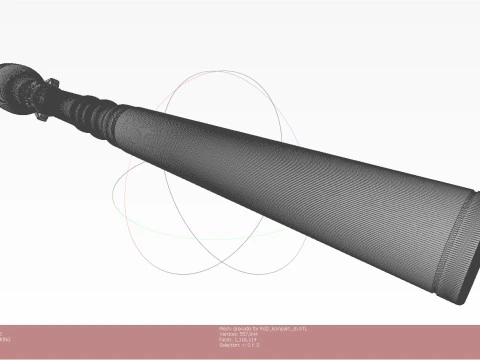 Grenade PG-7V for grenade launcher RPG 7 printable moulage 3D Model