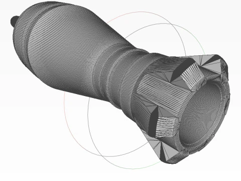 Grenade PG-7V for grenade launcher RPG 7 printable moulage 3D Model