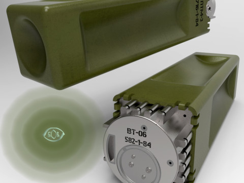 PTM3 remote installation antitank mine 3D Printable Moulage-mockup Modello 3D