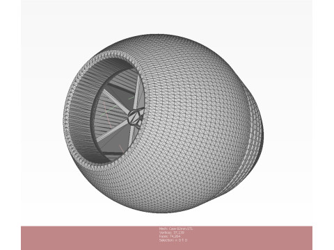 Mortar shell Artillery mine of 82 mm caliber 3Dprintable Moulage Modello 3D