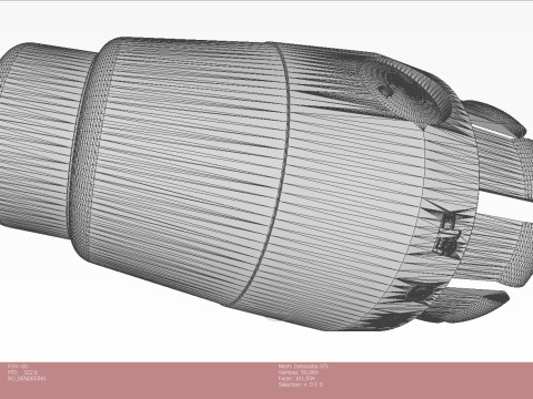 Mortar shell Artillery mine of 82 mm caliber 3Dprintable Moulage Modello 3D
