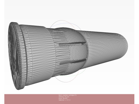 Mortar shell Artillery mine of 82 mm caliber 3Dprintable Moulage Modello 3D