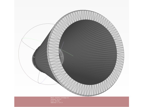 Mortar shell Artillery mine of 82 mm caliber 3Dprintable Moulage Modello 3D