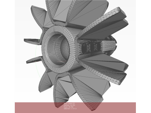 Mortar shell Artillery mine of 82 mm caliber 3Dprintable Moulage Modello 3D