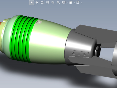 AO1 AO1 Sch Submunition for cluster avia bomb 3D printable Moulage 3D Model