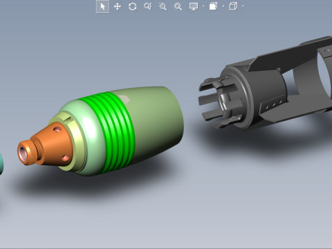 AO1 AO1 Sch Submunition for cluster avia bomb 3D printable Moulage 3D Model