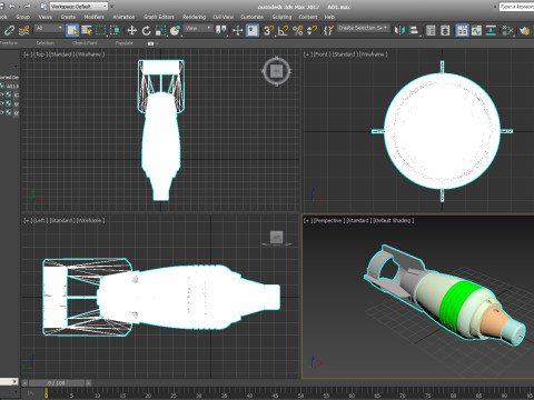 AO1 AO1 Sch Submunition for cluster avia bomb 3D printable Moulage 3D Model